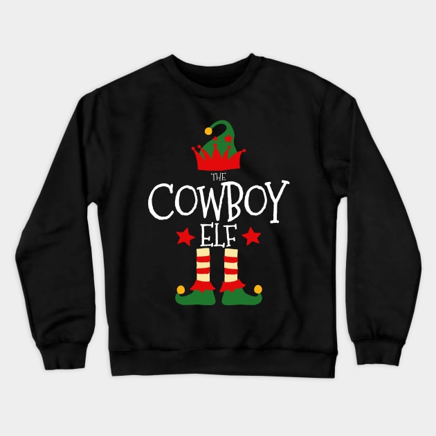 Cow Boy Elf Matching Family Group Christmas Party Pajamas Crewneck Sweatshirt by uglygiftideas